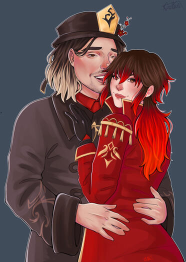 Genshin Couples Commission - Danielle