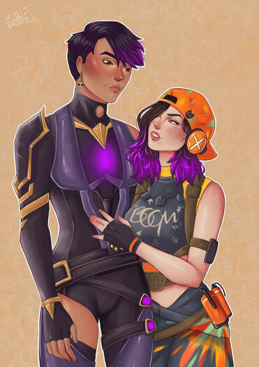 Valorant Couple Commission - Jeanna